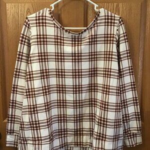 Anybody Brown & White Shirt